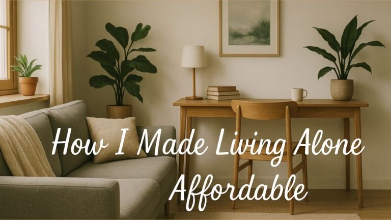 How to Afford Living Alone